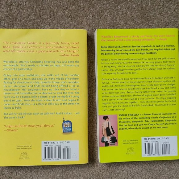 4/$20 - Shopaholic & Sister and The Undomestic Goddess by Sophie Kinsella - Picture 8 of 8